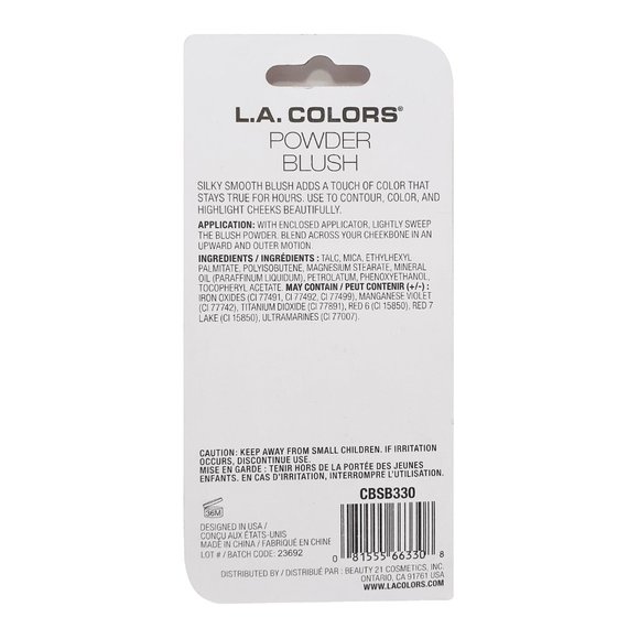 L.A. COLORS POWDER BLUSH & BRUSH APPLICATOR TOAST - Picture 4 of 4